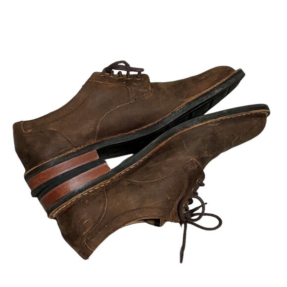 Cole Haan men's leather casual lace up leather loafer distressed look 9.5M - Picture 9 of 12